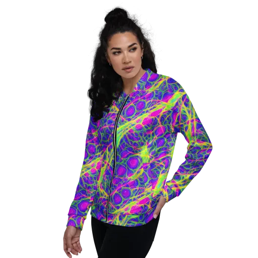 Radiant Wilds on a Bomber Jacket