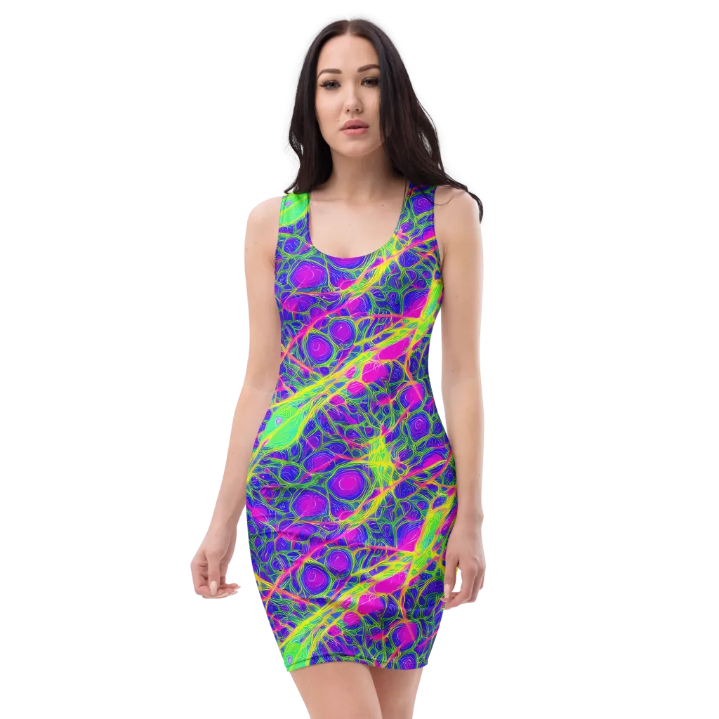 Radiant Wilds on Bodycon Dress — Front