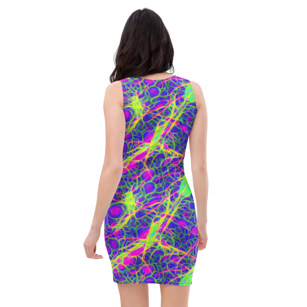 Radiant Wilds on Bodycon Dress — Back