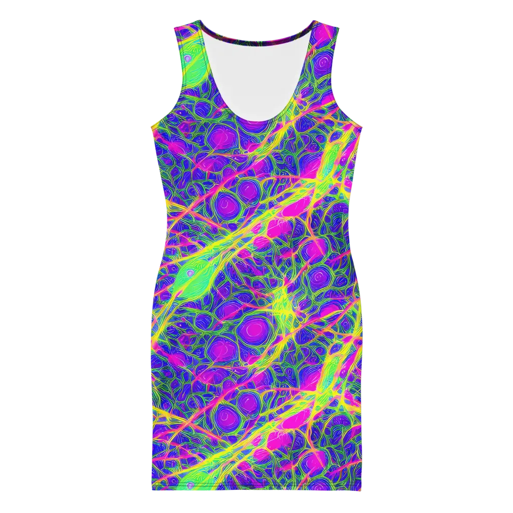 Radiant Wilds on Bodycon Dress — Front