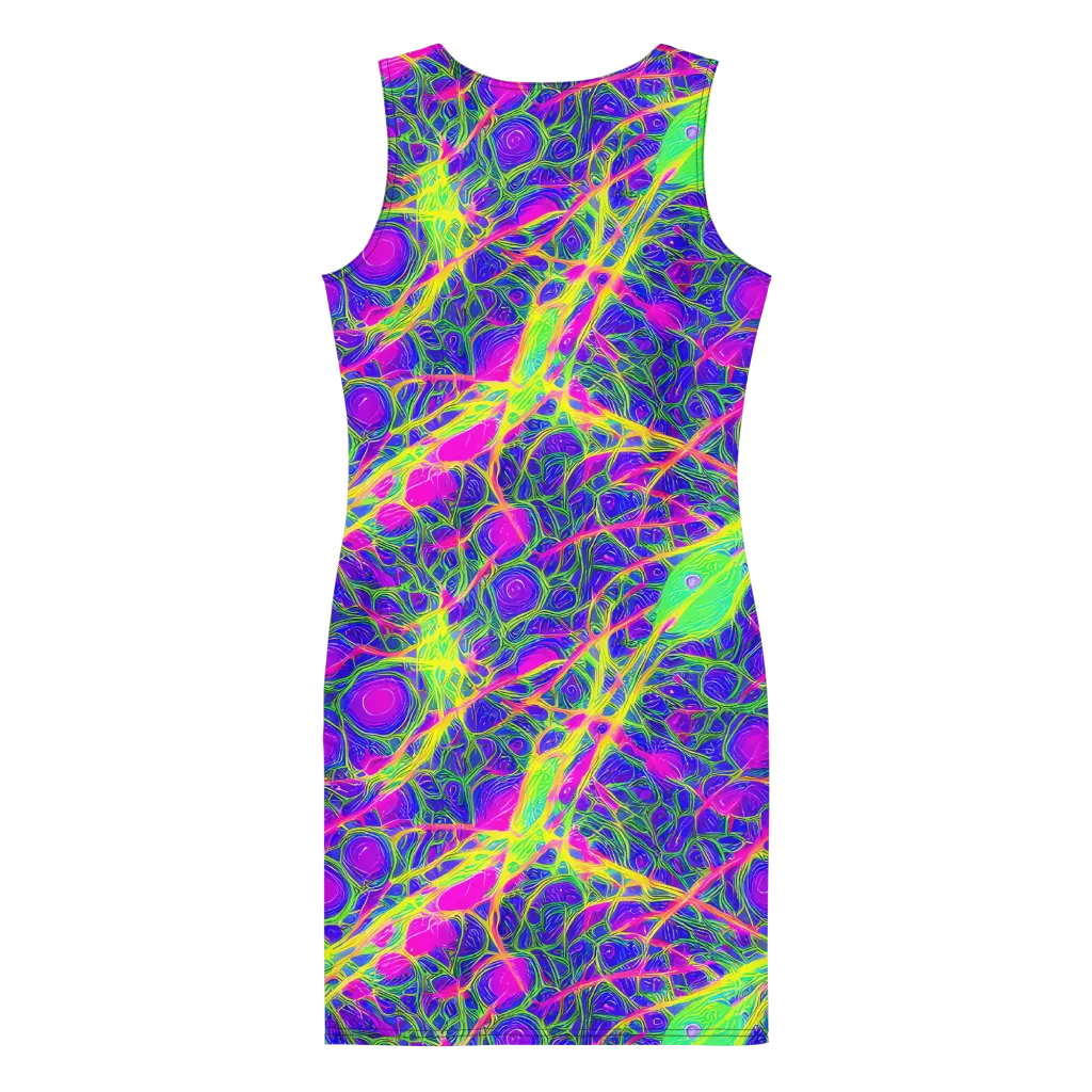 Radiant Wilds on Bodycon Dress — Back