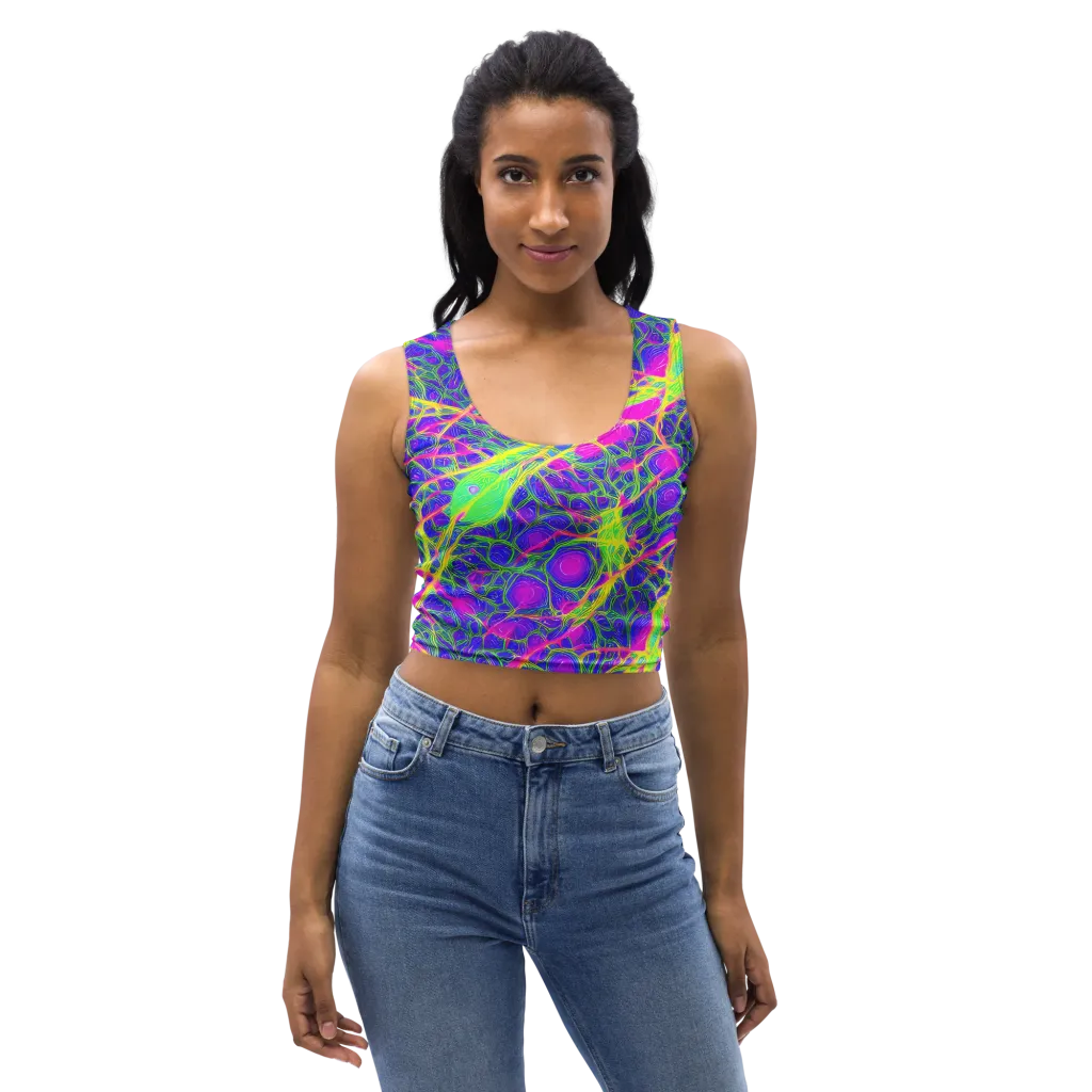 Radiant Wilds on Crop Top — Front