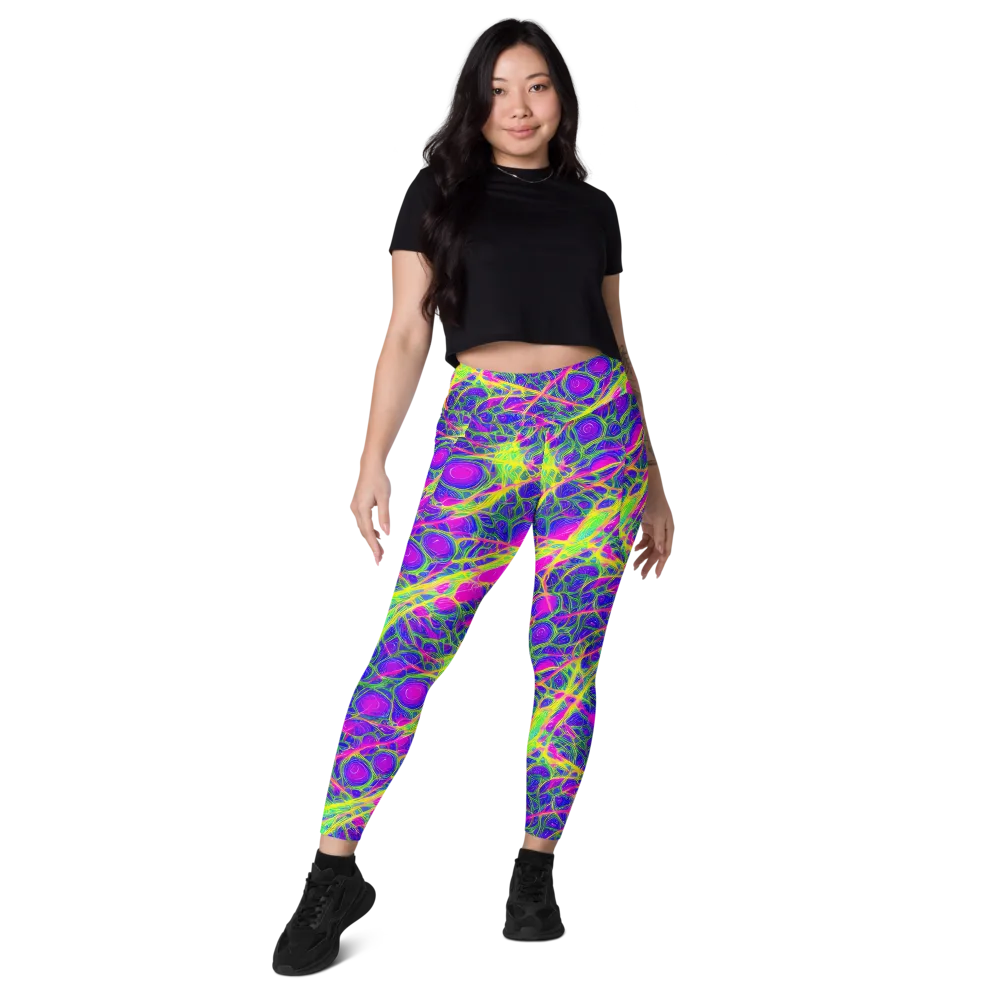 Radiant Wilds on Leggings with Pockets — Front