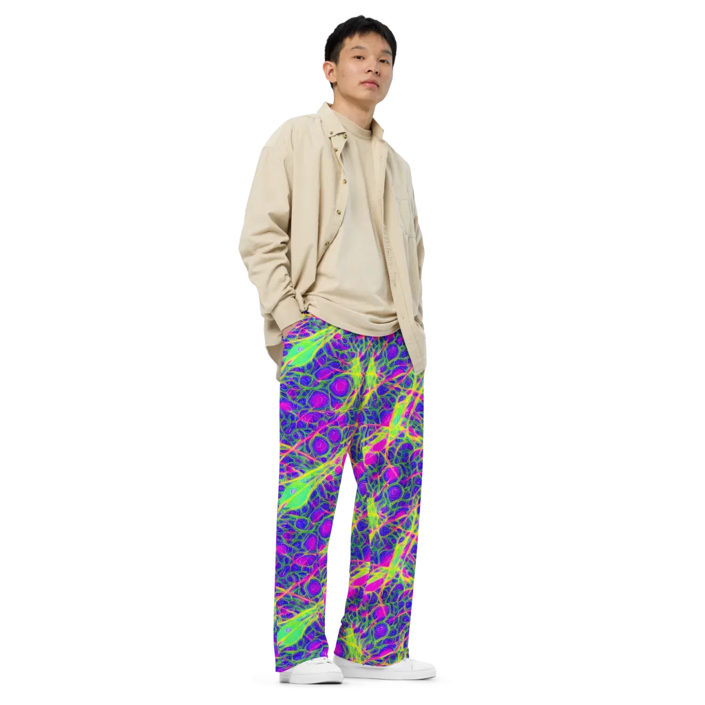 Radiant Wilds on Wide-Leg Pants — Right Front