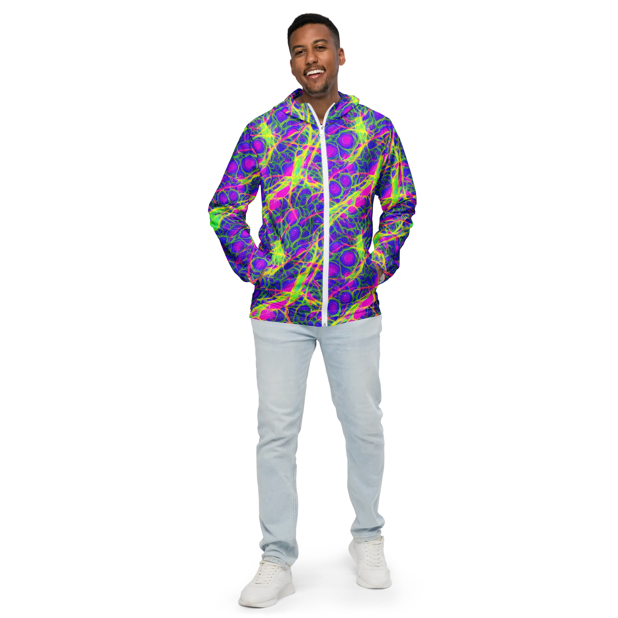 Radiant Wilds on Men's Windbreaker — Front