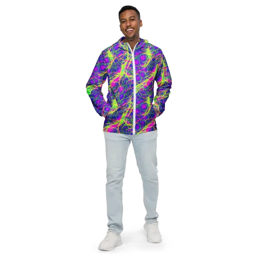 Radiant Wilds on a Men's Windbreaker