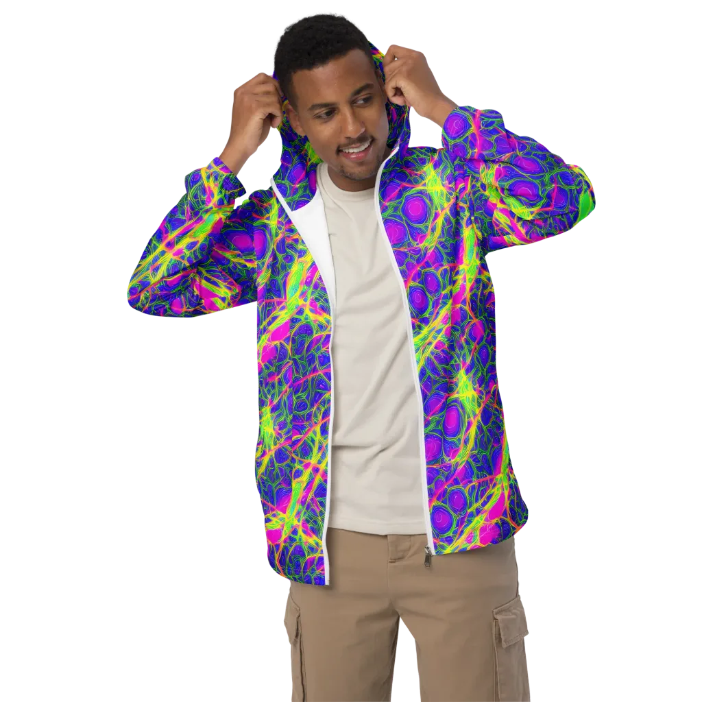 Radiant Wilds on Men's Windbreaker — Front