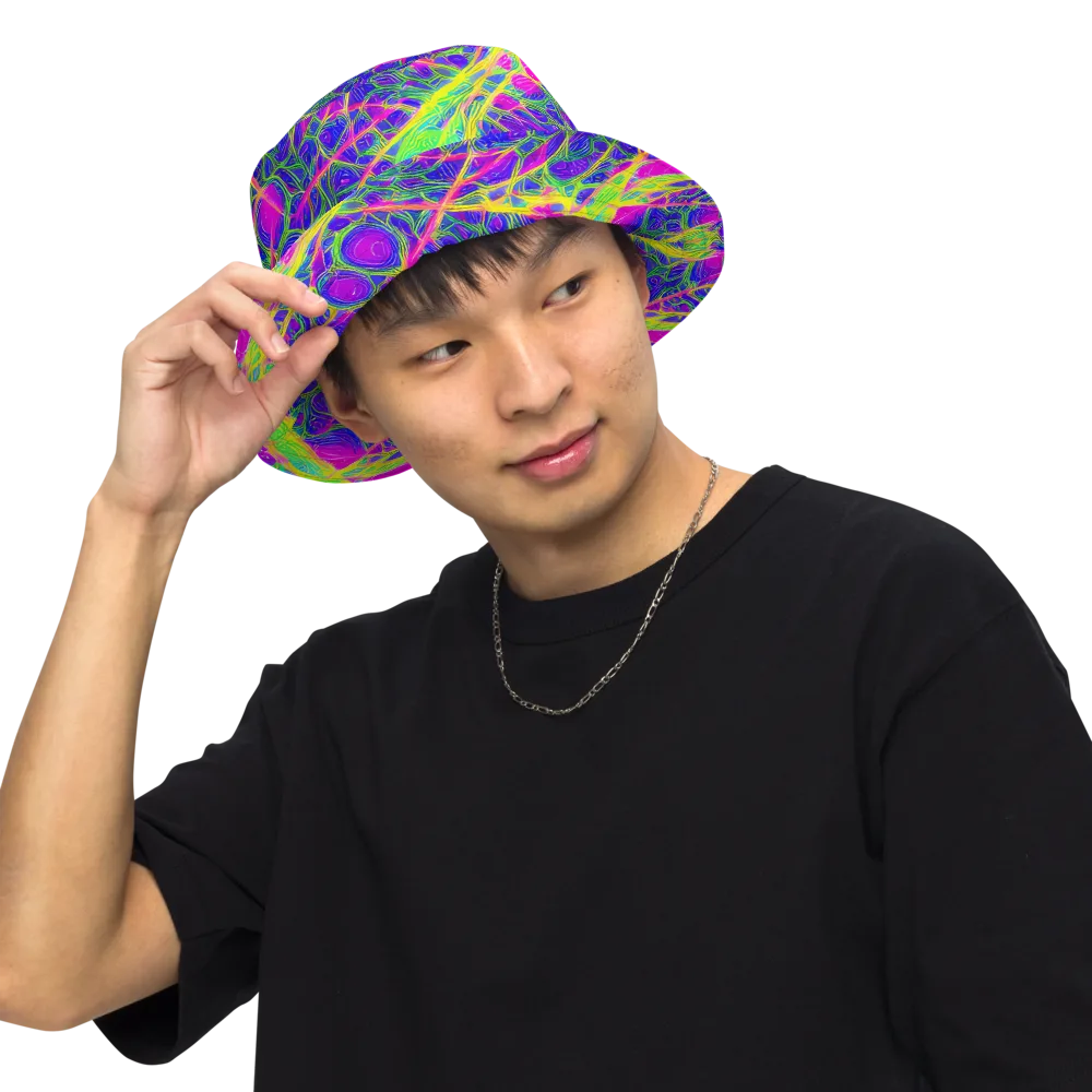 Radiant Wilds on Reversible Bucket Hat — Front Inside