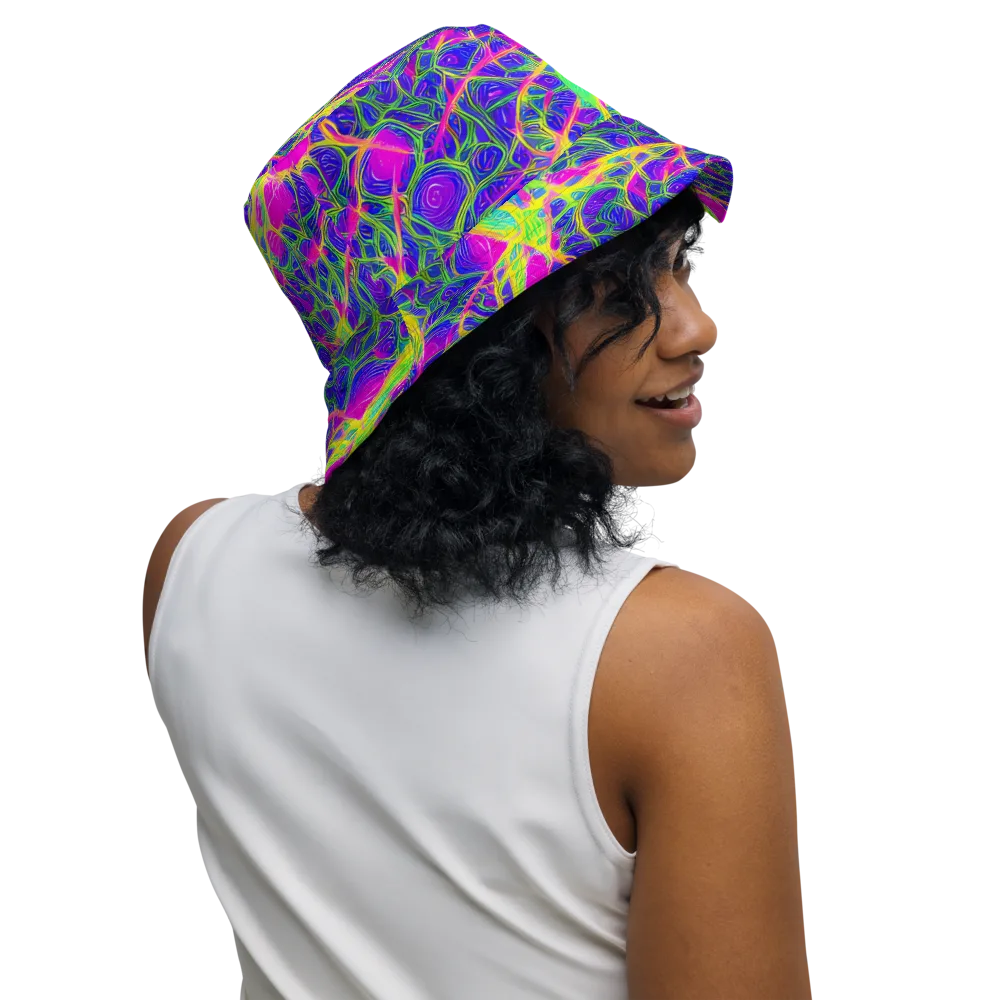 Radiant Wilds on Reversible Bucket Hat — Right Outside