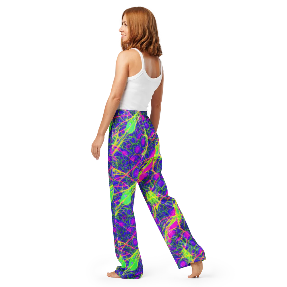 Radiant Wilds on Women's Pajama Pants — Back
