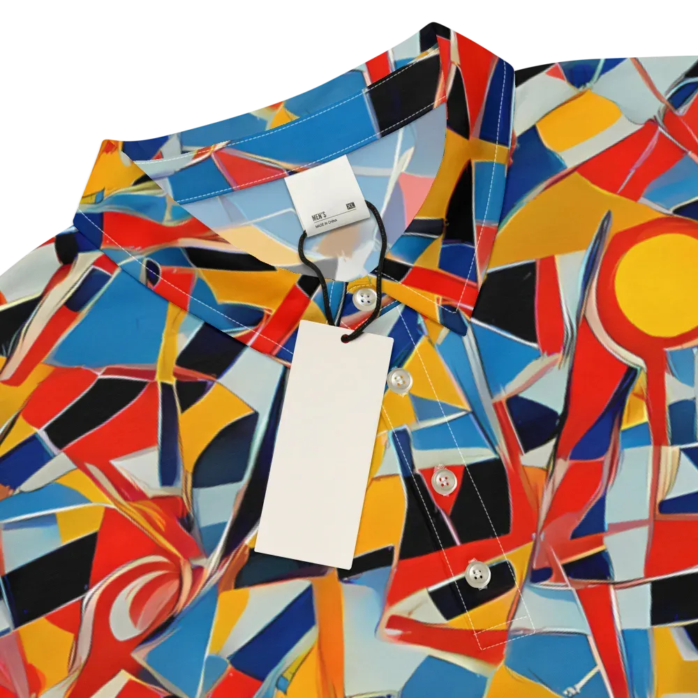 Abstract Mingle on Men's Slim Fit Polo Shirt — Product details