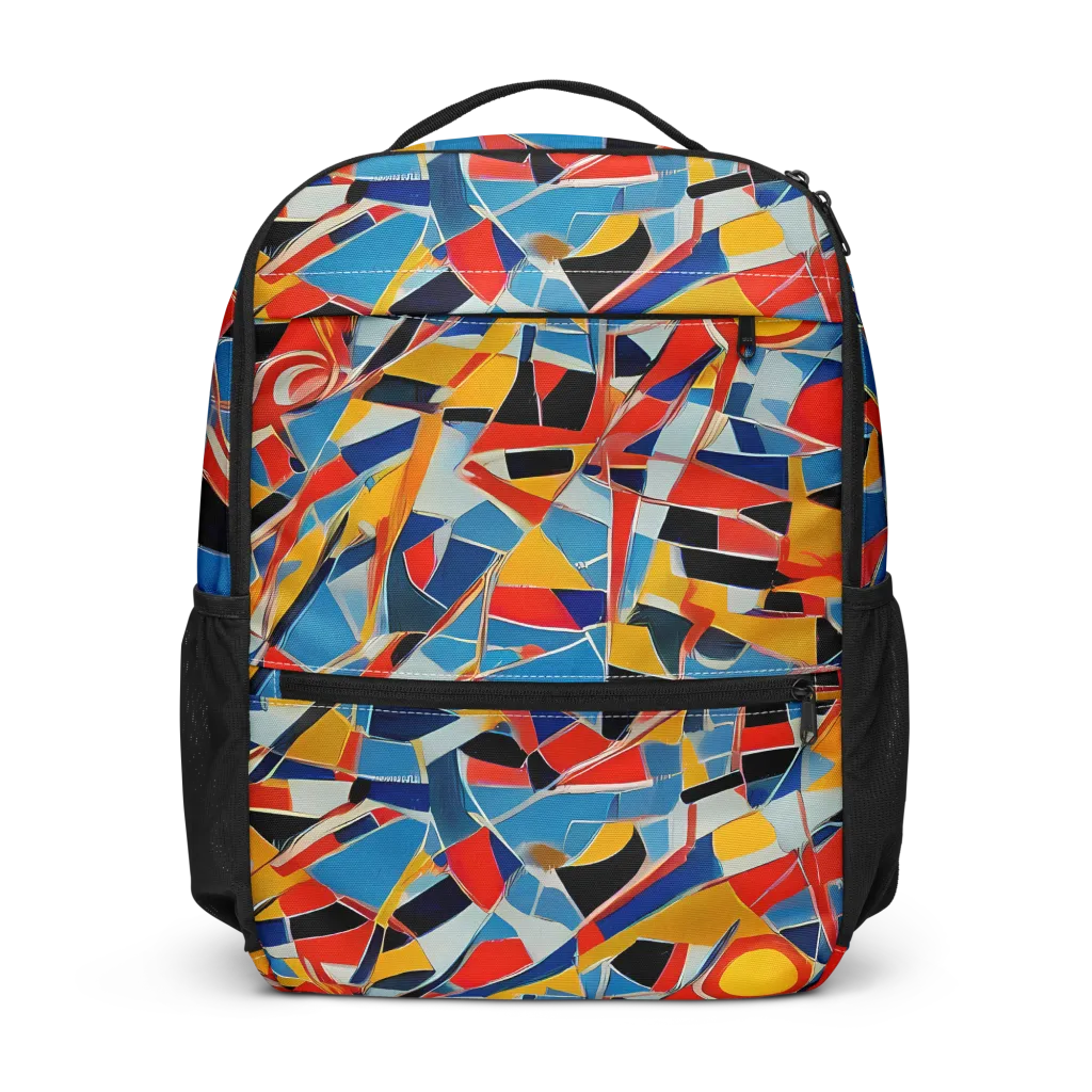 Abstract Mingle on Utility Backpack — Front
