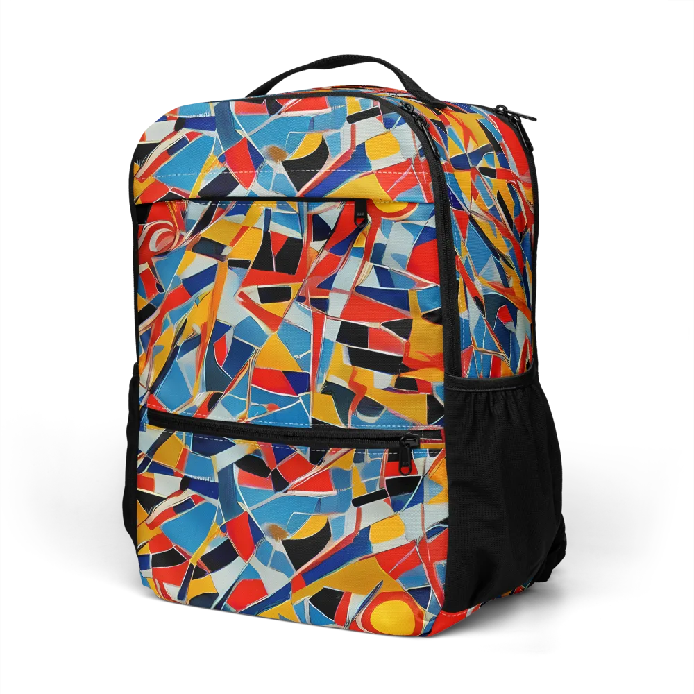 Abstract Mingle on Utility Backpack — Left Front