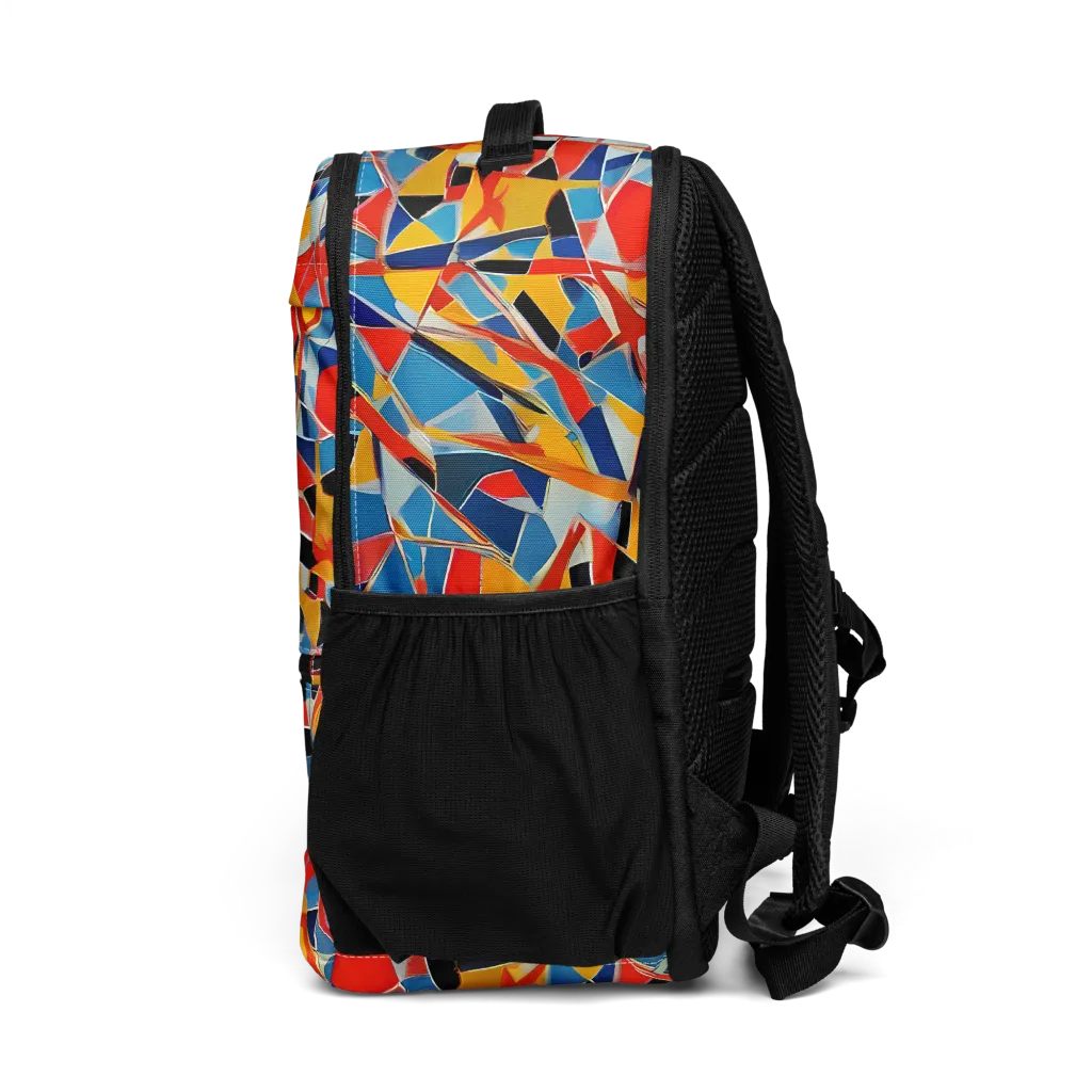Abstract Mingle on Utility Backpack — Left