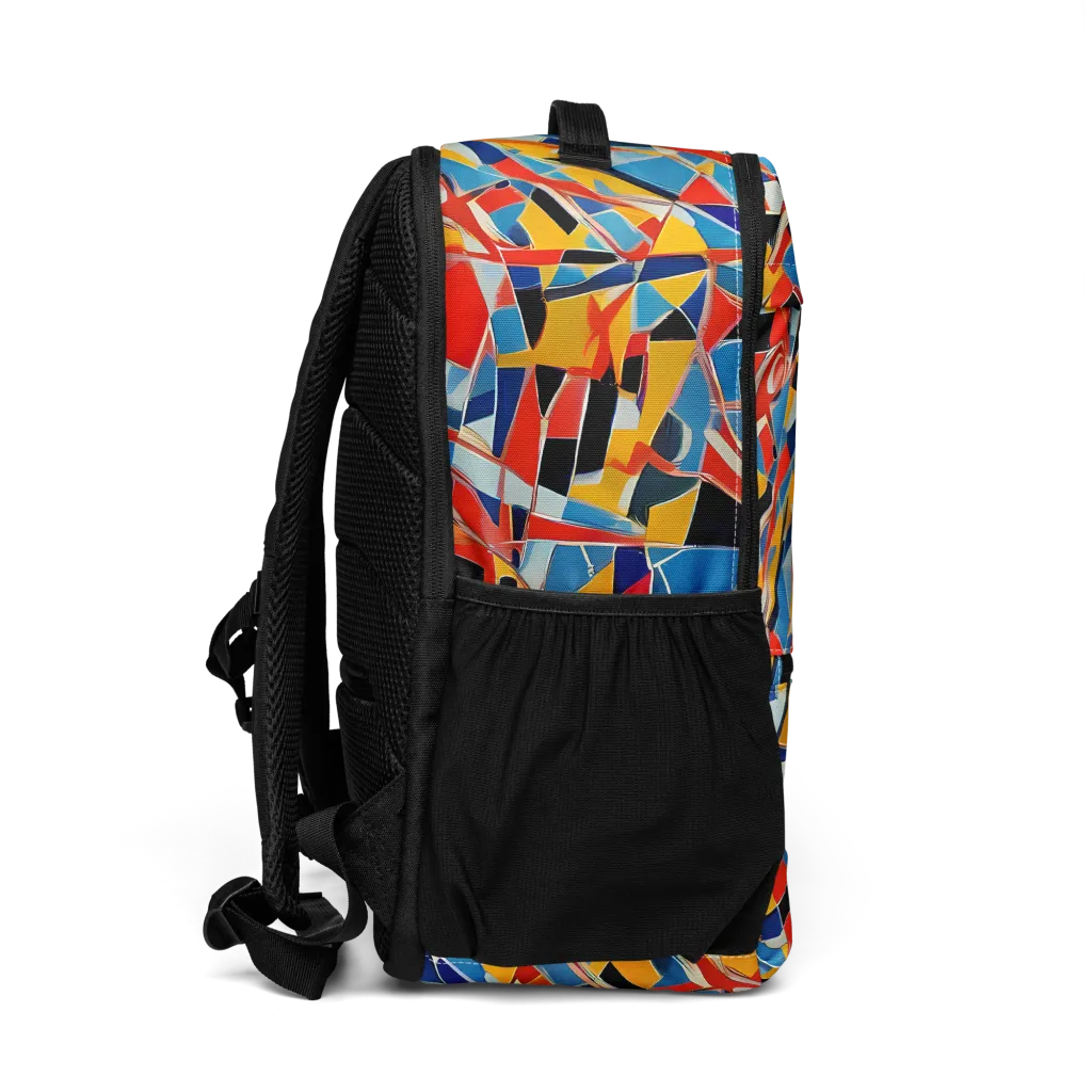 Abstract Mingle on Utility Backpack — Right