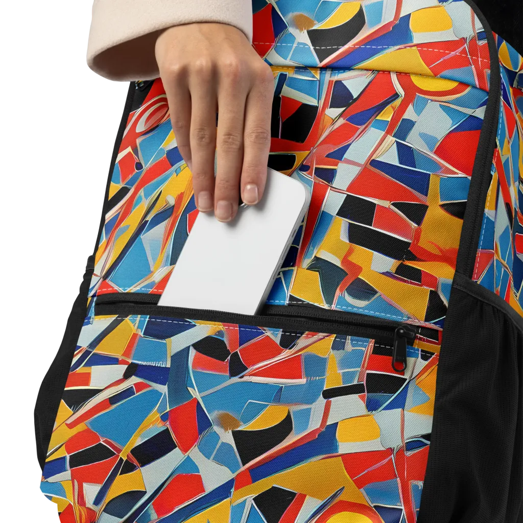 Abstract Mingle on Utility Backpack — Product details
