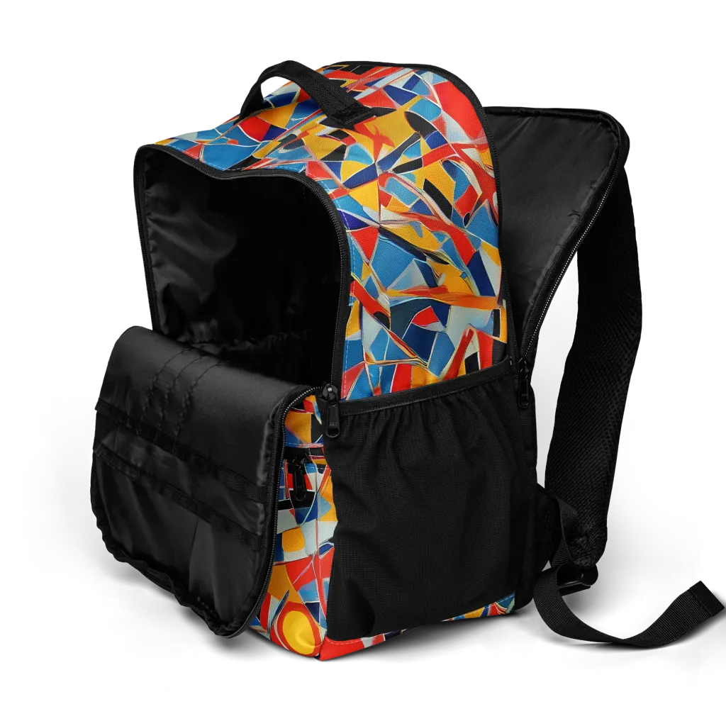 Abstract Mingle on Utility Backpack — Product details 2