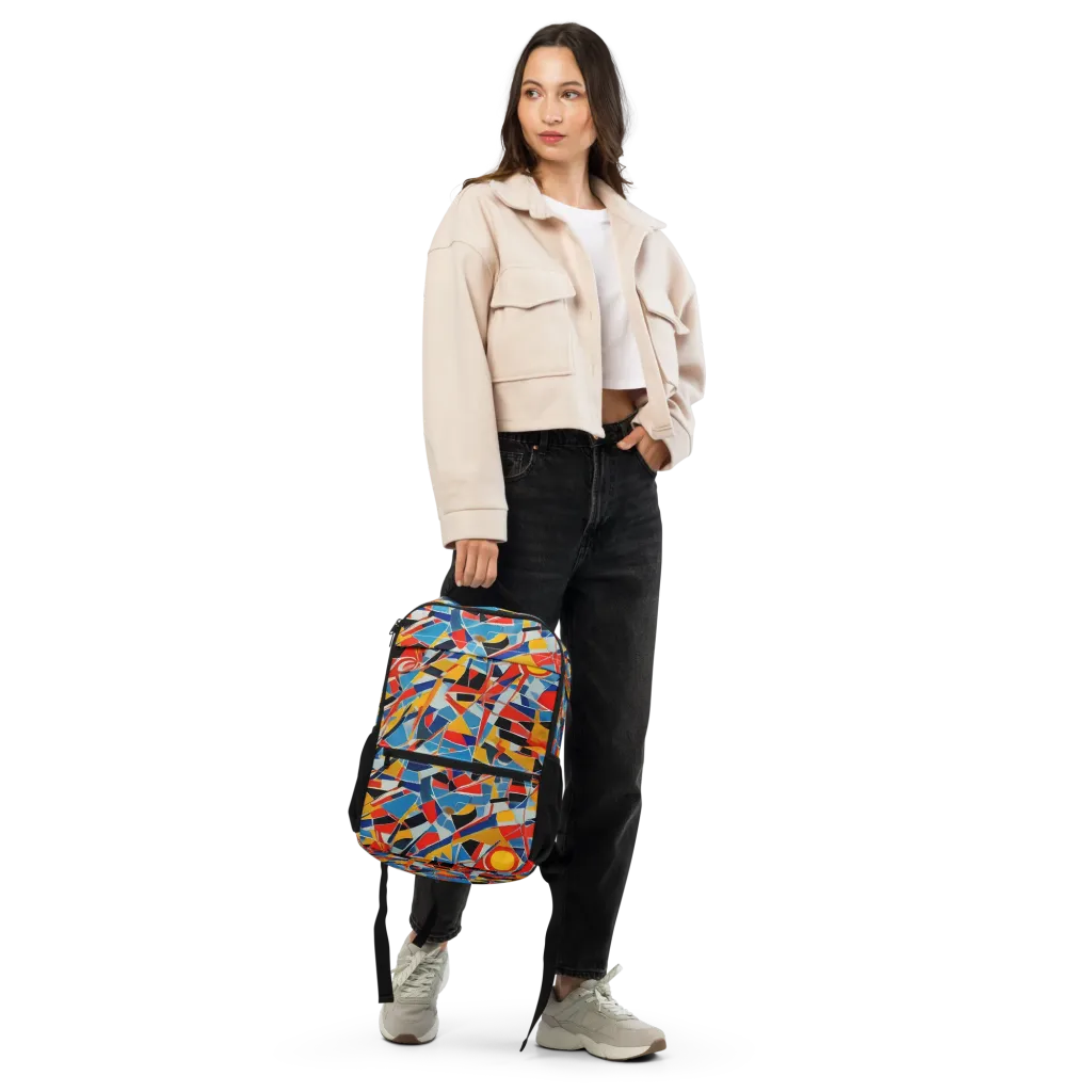 Abstract Mingle on Utility Backpack — Front