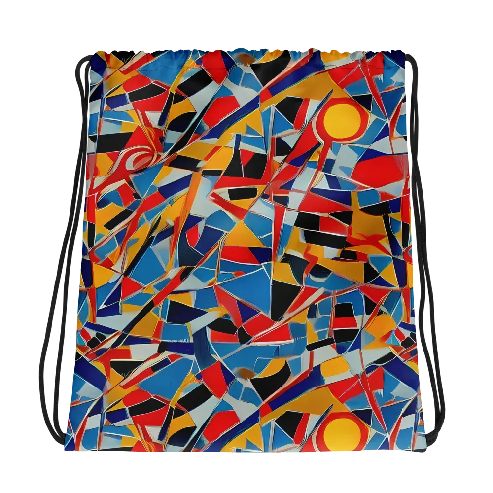 Abstract Mingle on Drawstring Bag — Photo