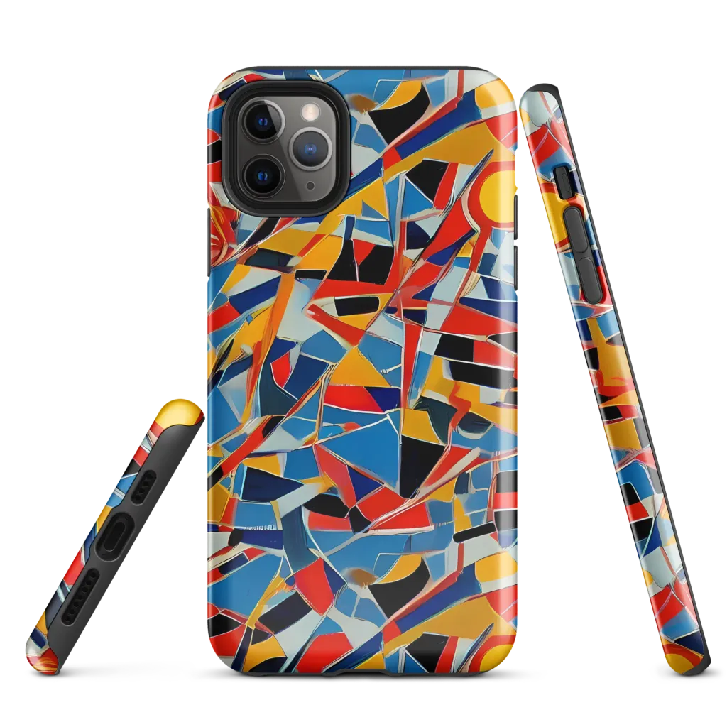Abstract Mingle on Tough Case for iPhone® — Front