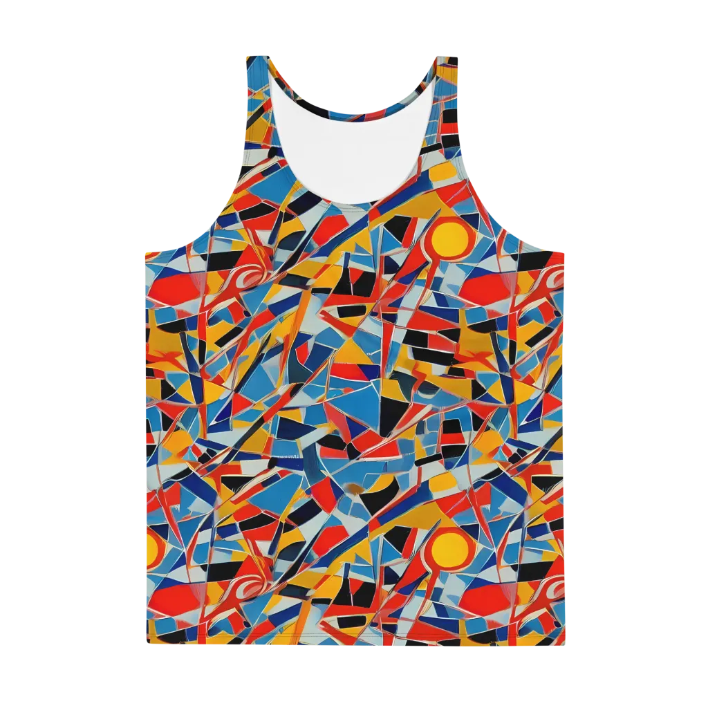 Abstract Mingle on Men's Tank Top — Front