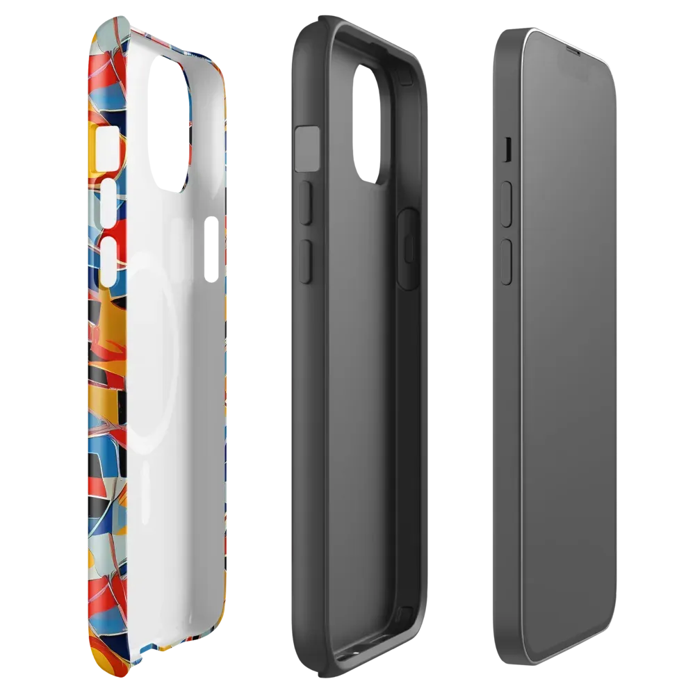 Abstract Mingle on MagSafe Tough Case for iPhone® — Front
