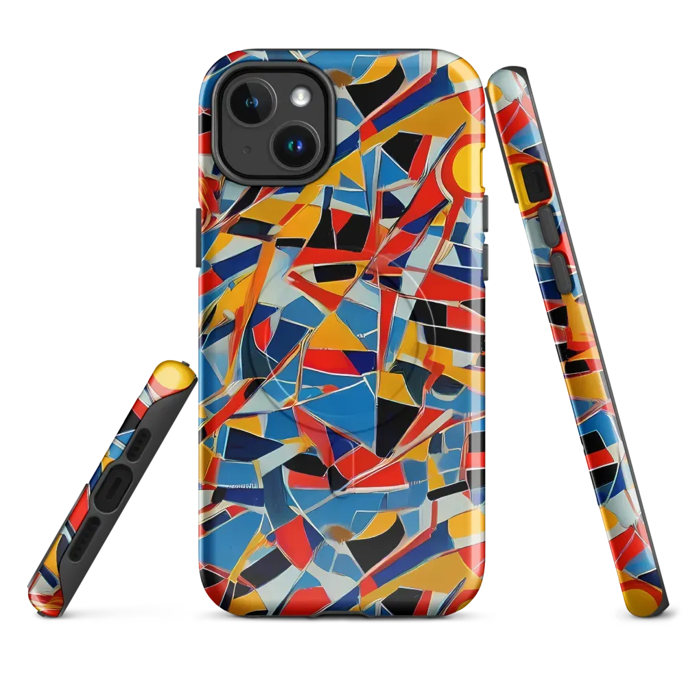Abstract Mingle on MagSafe Tough Case for iPhone® — Front