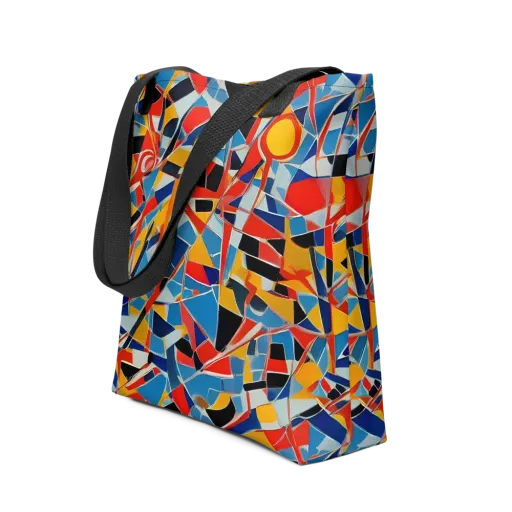 Abstract Mingle on a Tote Bag