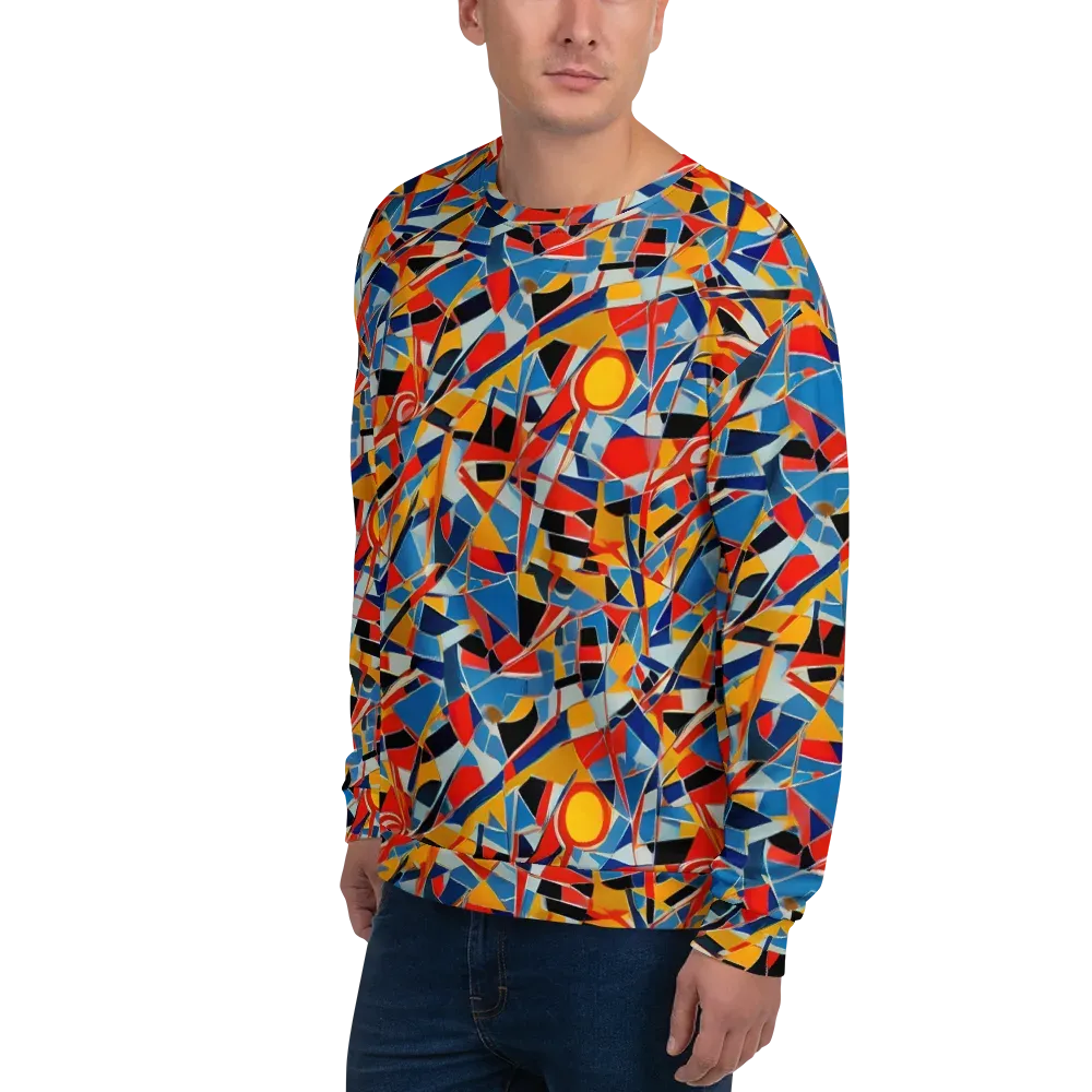 Abstract Mingle on Sweatshirt — Left Front