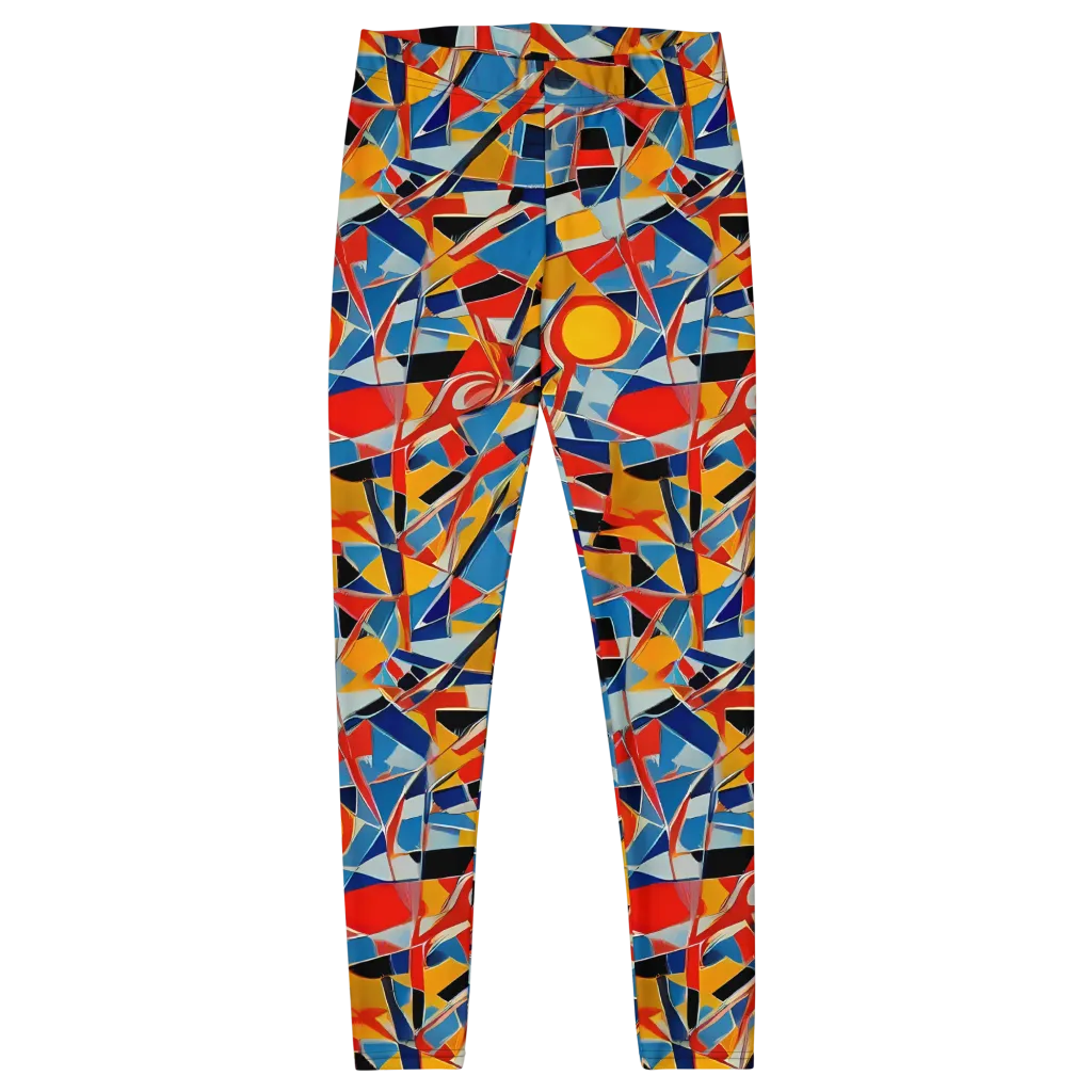 Abstract Mingle on Leggings — Front