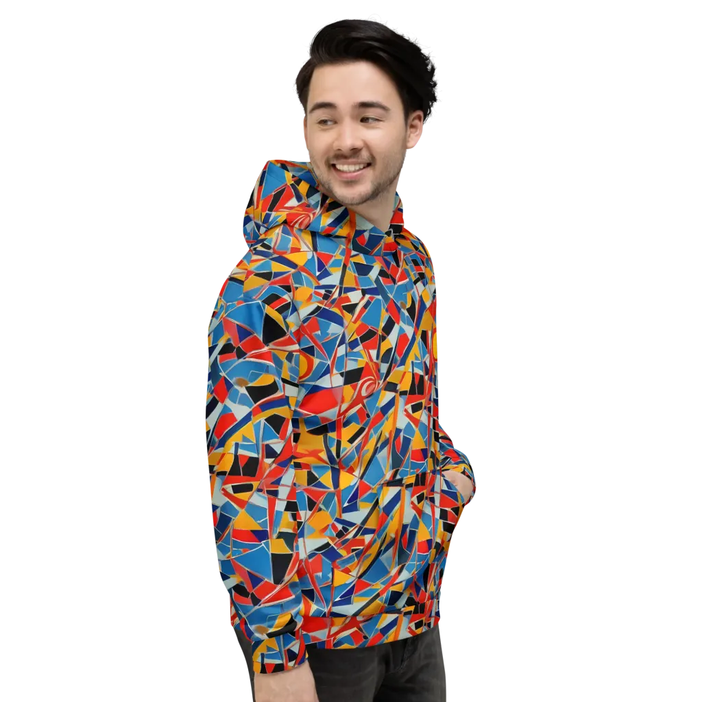 Abstract Mingle on Hoodie — Right