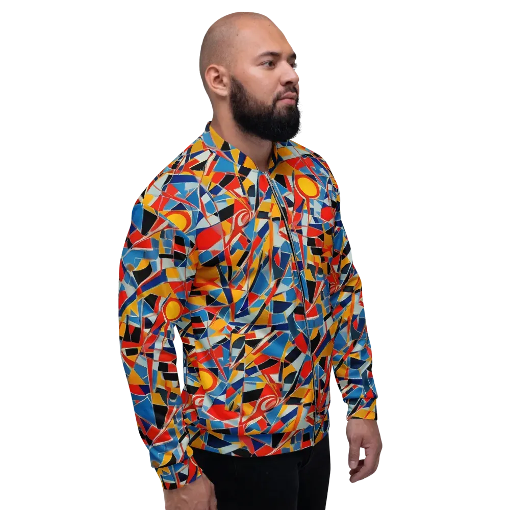 Abstract Mingle on Bomber Jacket — Right