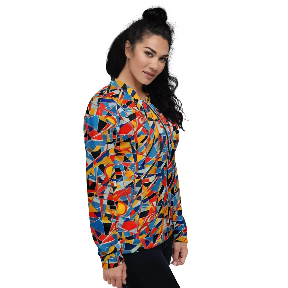 Abstract Mingle on Bomber Jacket — Right