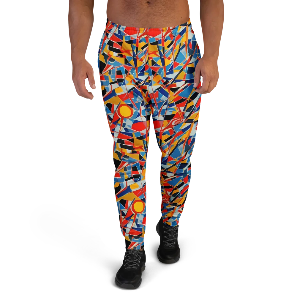 Abstract Mingle on Men's Joggers — Front