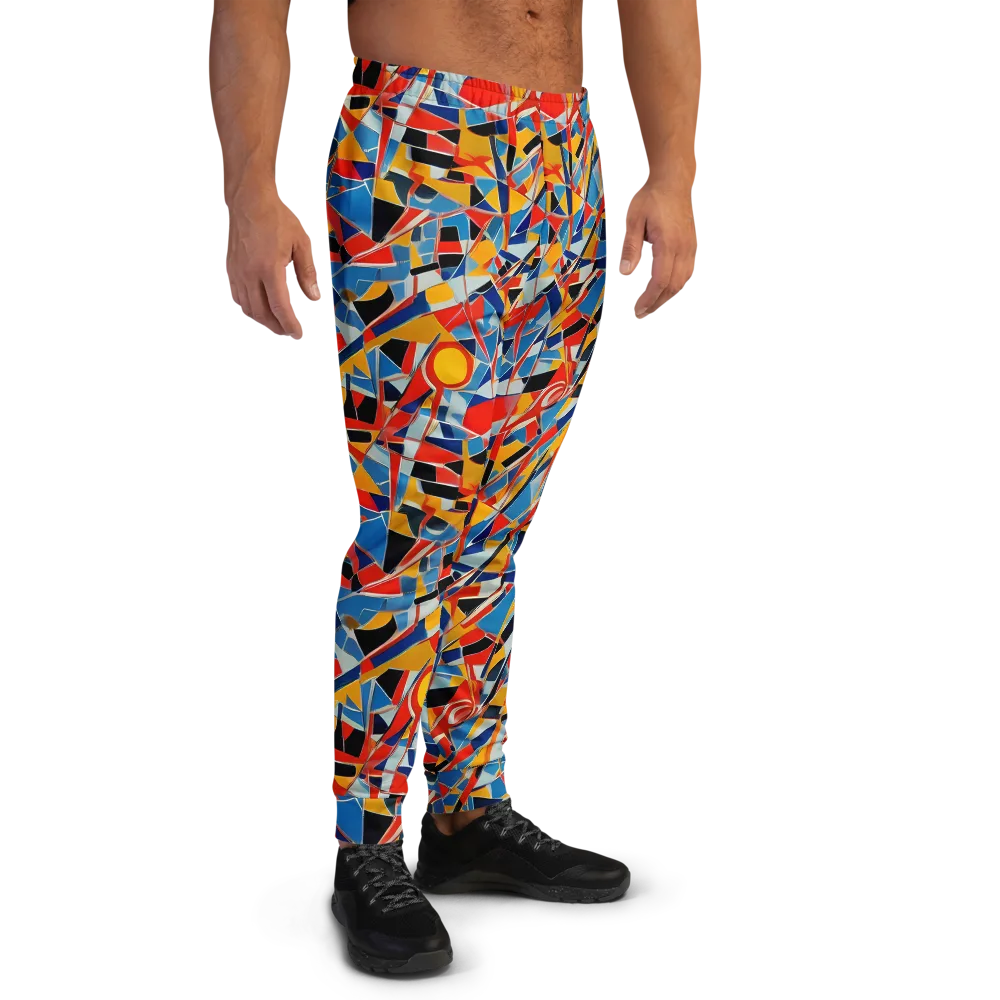 Abstract Mingle on Men's Joggers — Right