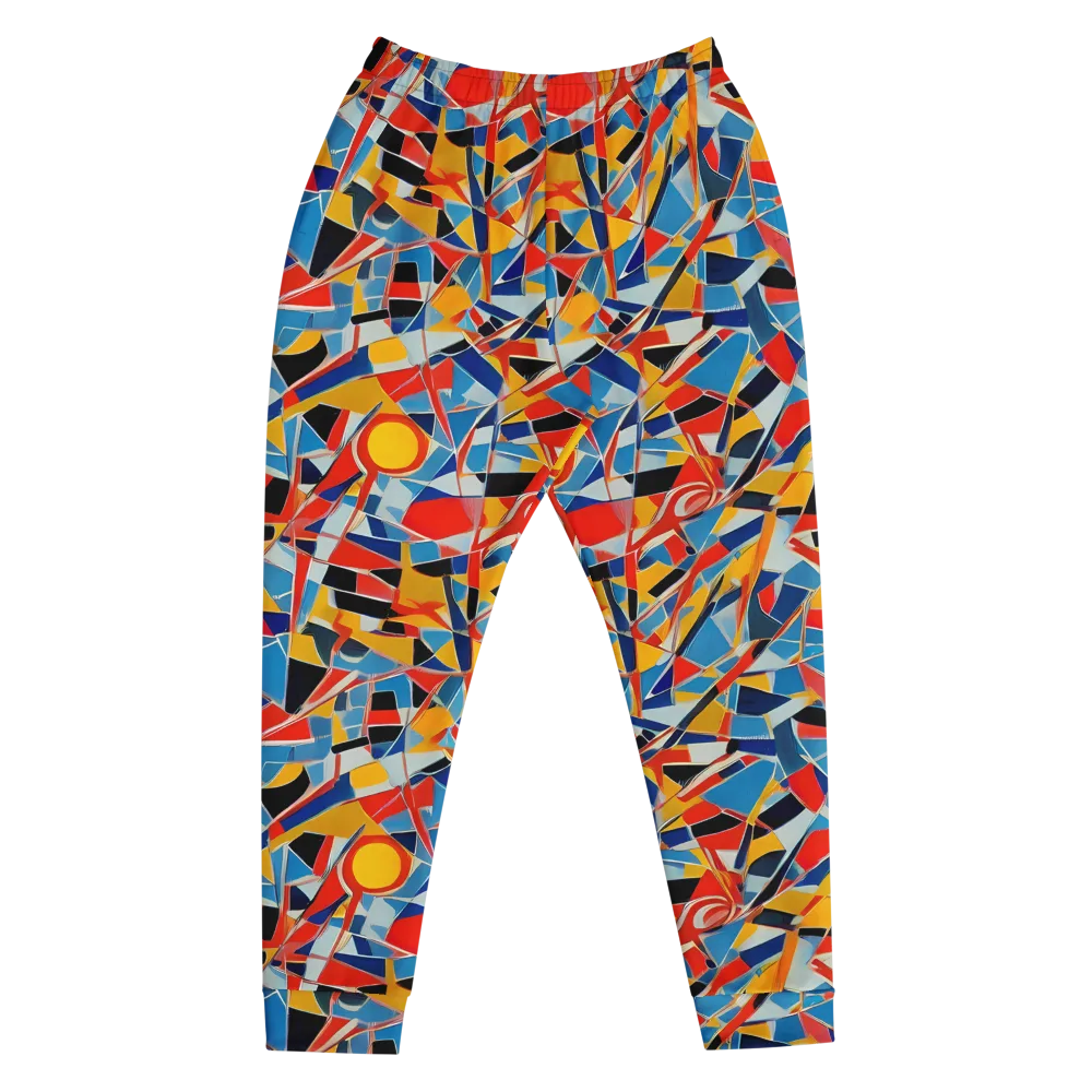 Abstract Mingle on Men's Joggers — Front