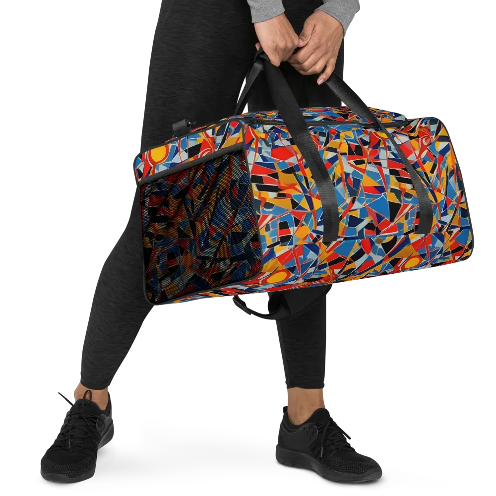 Abstract Mingle on Duffle Bag — Right Front