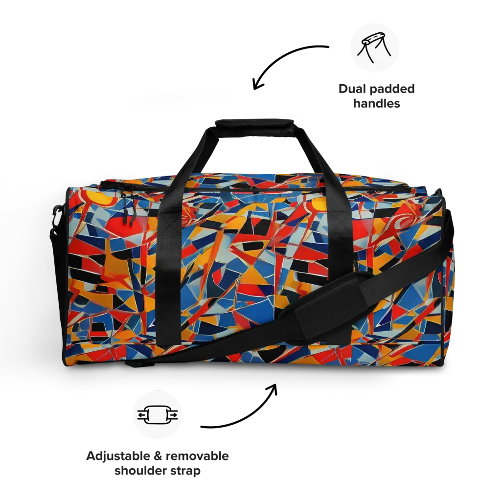 Abstract Mingle on Duffle Bag — Front