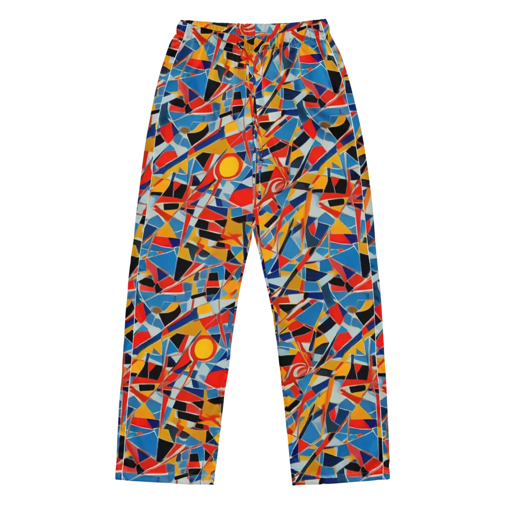 Abstract Mingle on Women's Pajama Pants — Front