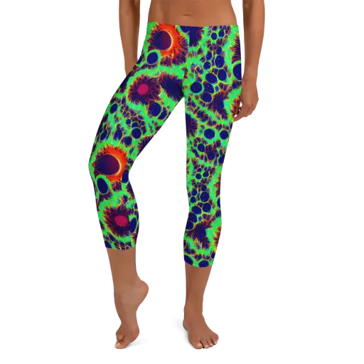 Neon Bloomfield on a Capri Leggings