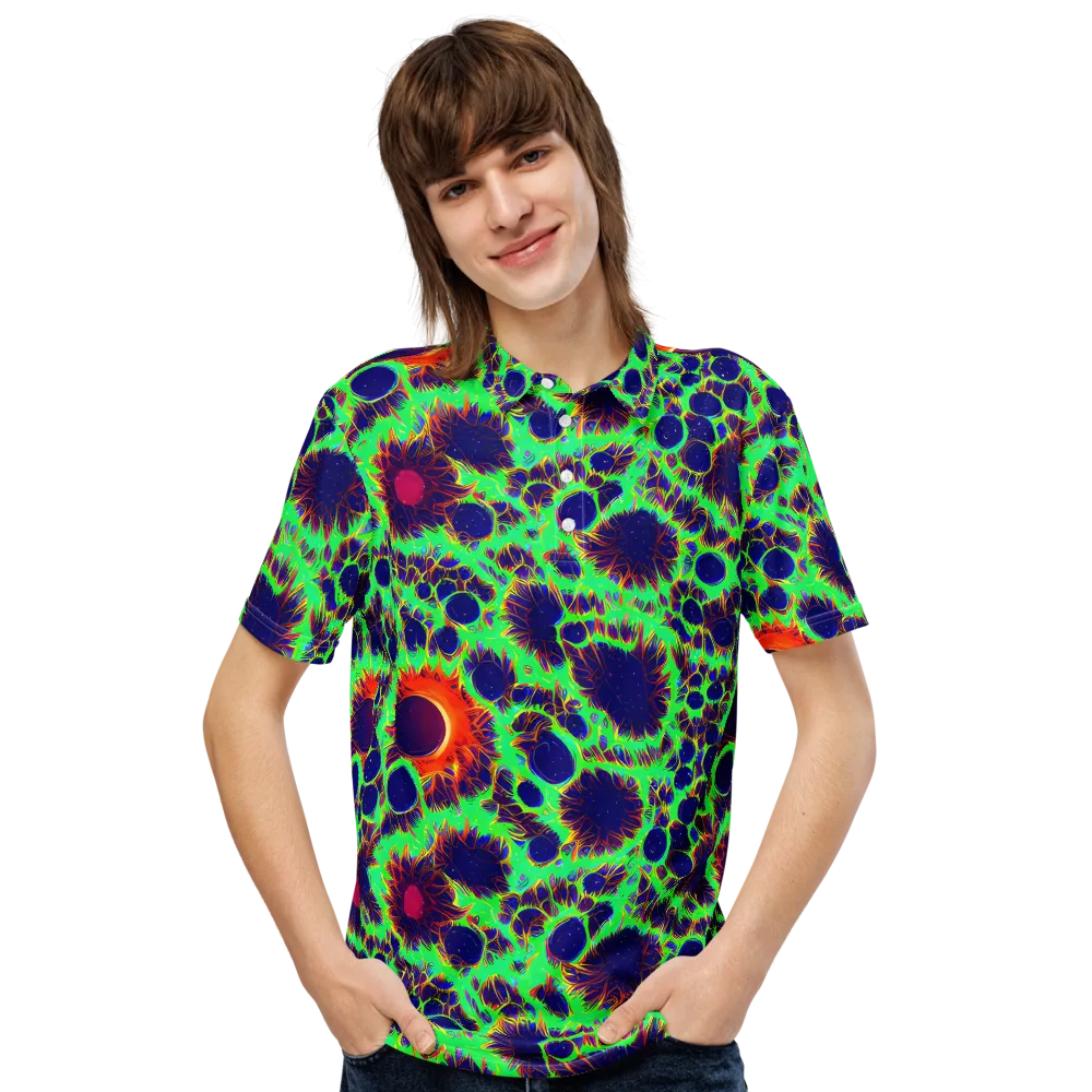 Neon Bloomfield on Men's Slim Fit Polo Shirt — Front