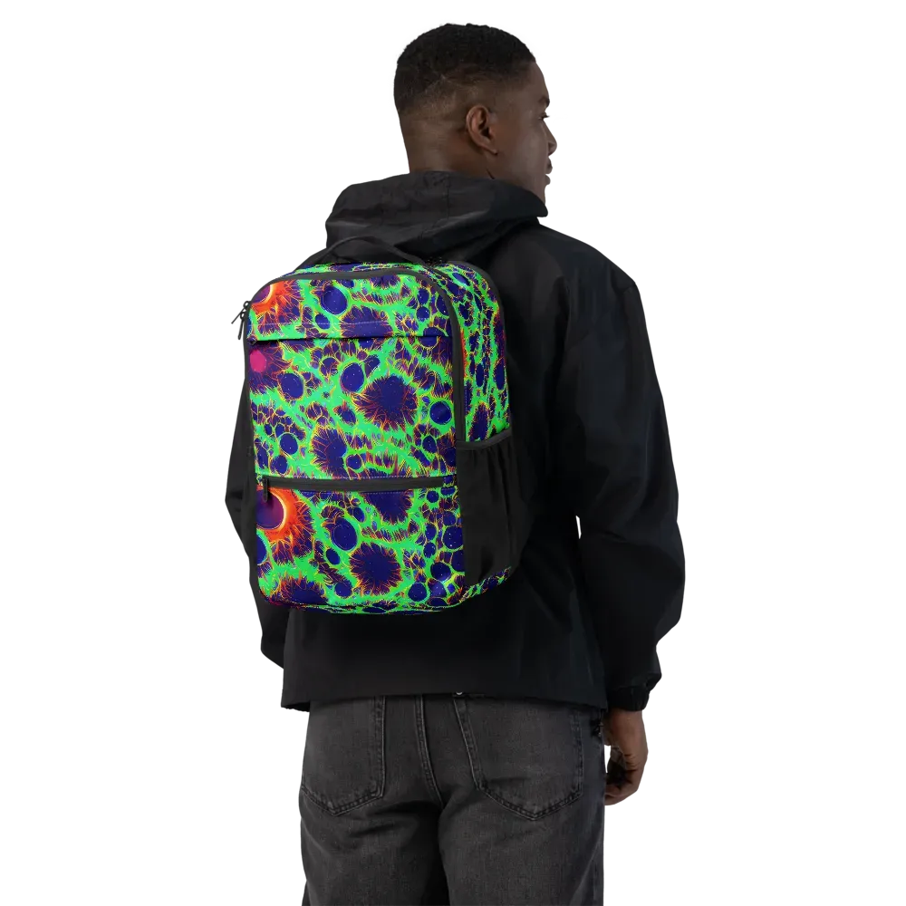 Neon Bloomfield on Utility Backpack — Back