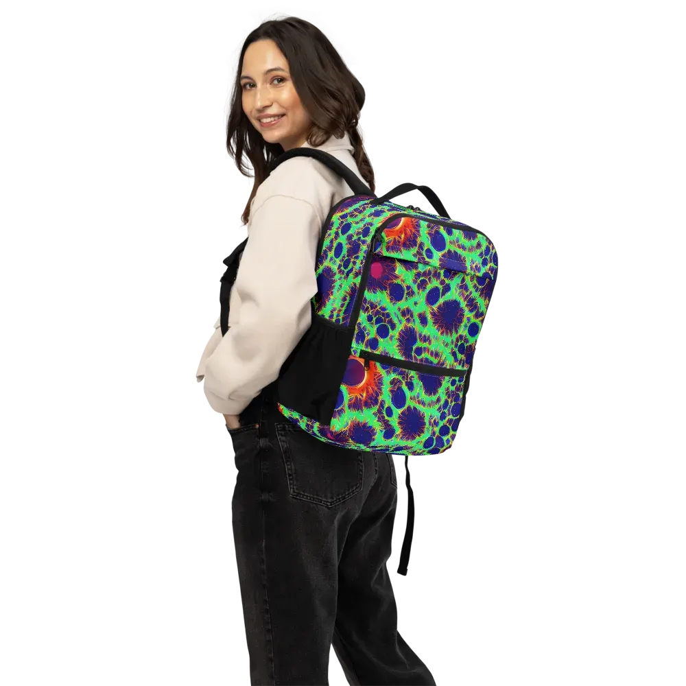 Neon Bloomfield on Utility Backpack — Back