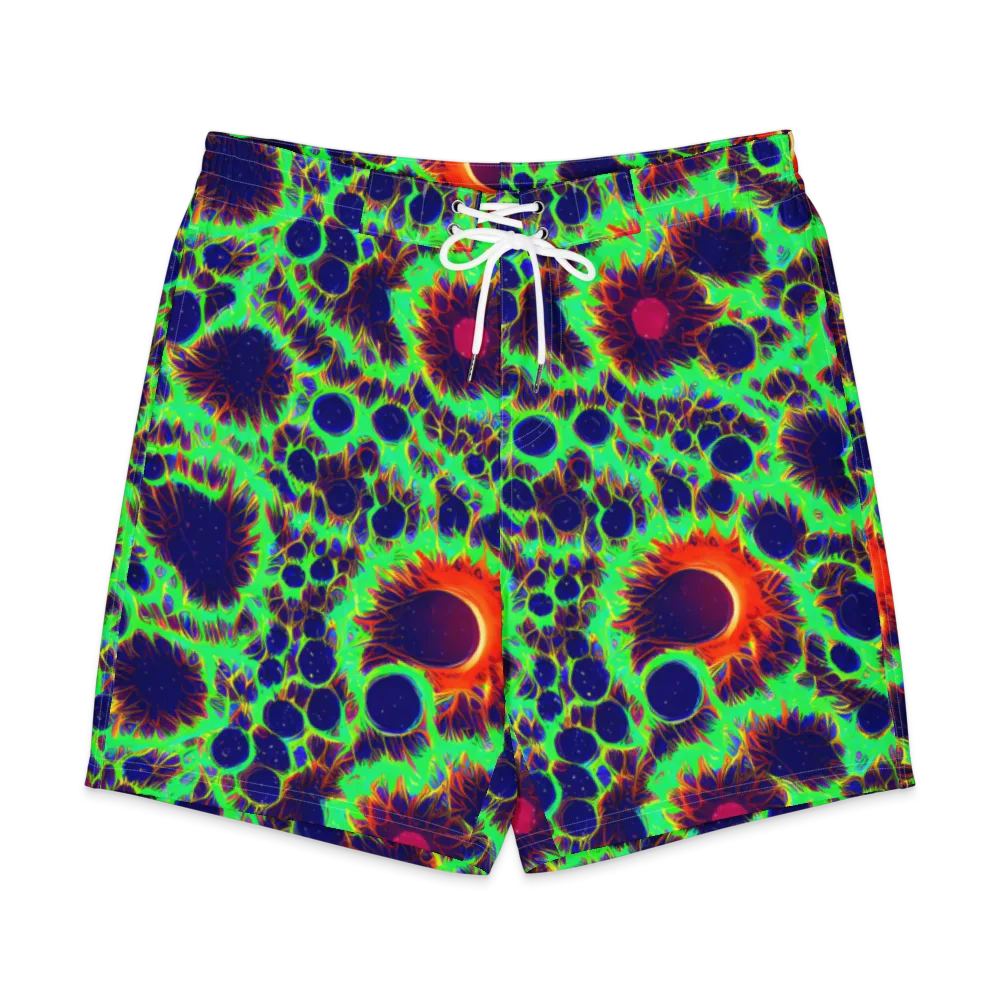 Neon Bloomfield on Men's Board Shorts — Front