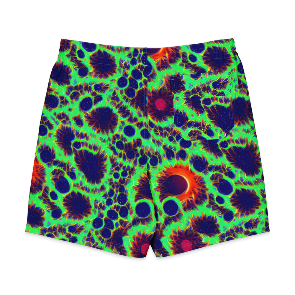 Neon Bloomfield on Men's Board Shorts — Back