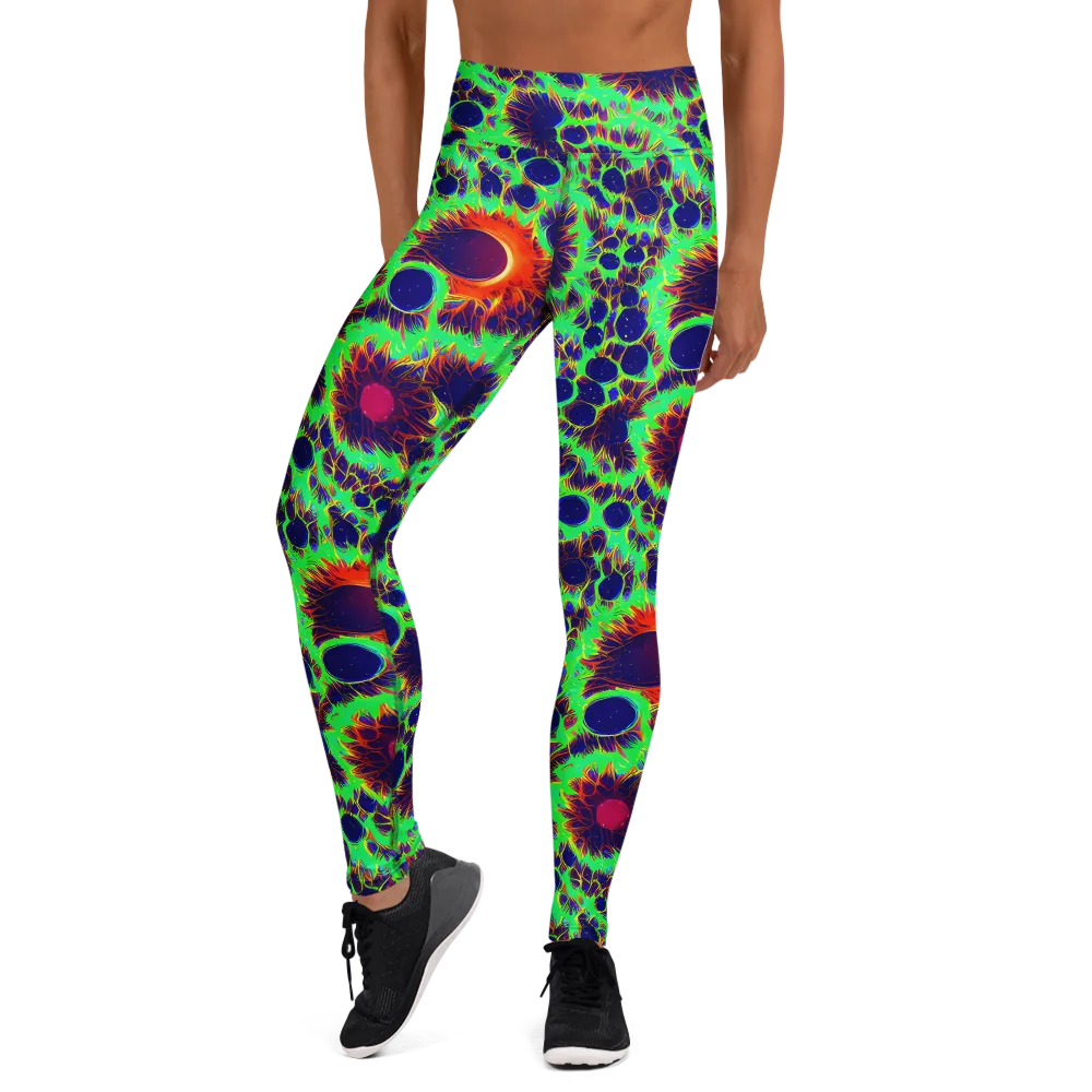 Neon Bloomfield on Yoga Leggings — Front