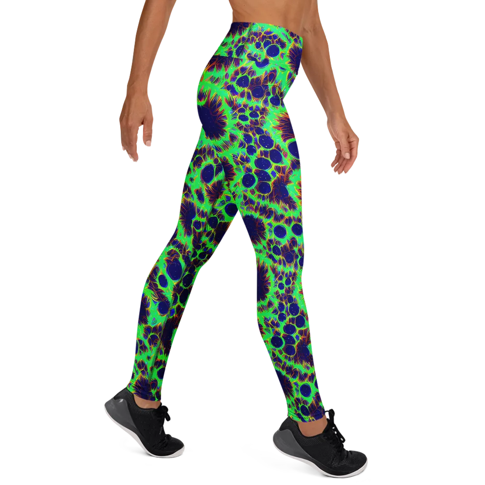 Neon Bloomfield on Yoga Leggings — Right