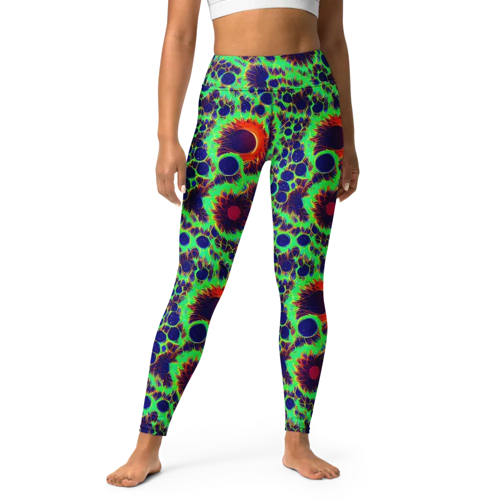 Neon Bloomfield on Yoga Leggings — Front