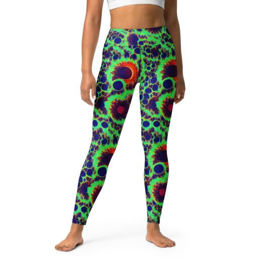 Neon Bloomfield on a Yoga Leggings