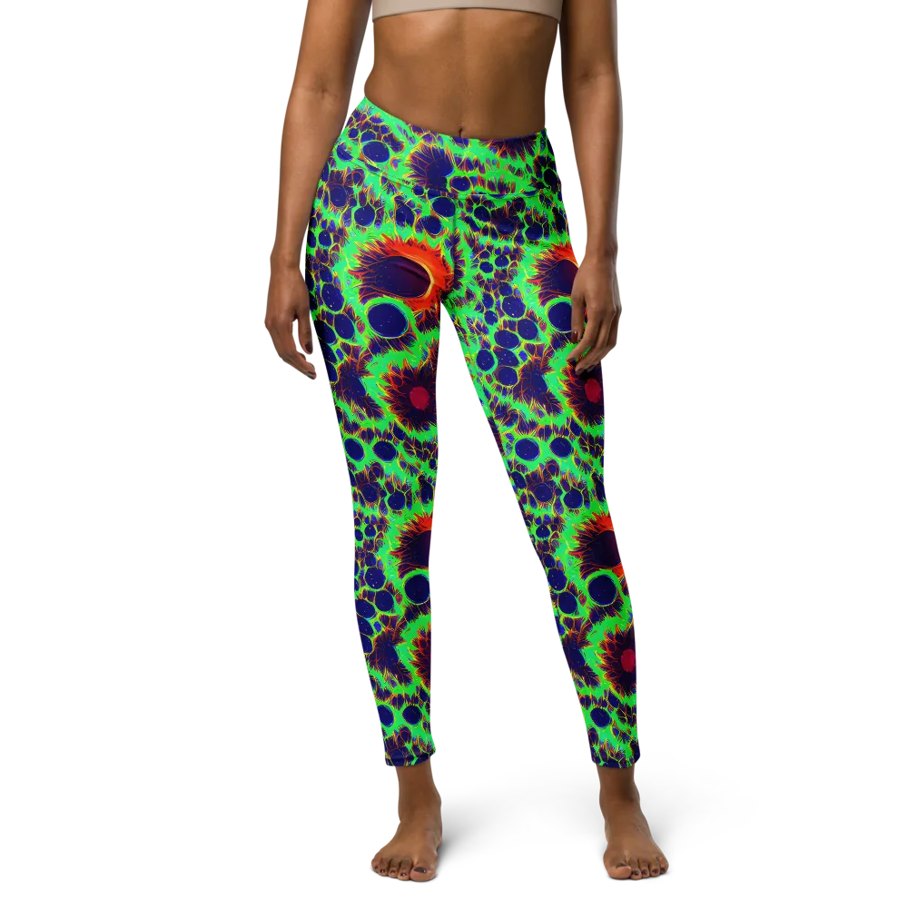 Neon Bloomfield on Yoga Leggings — Front